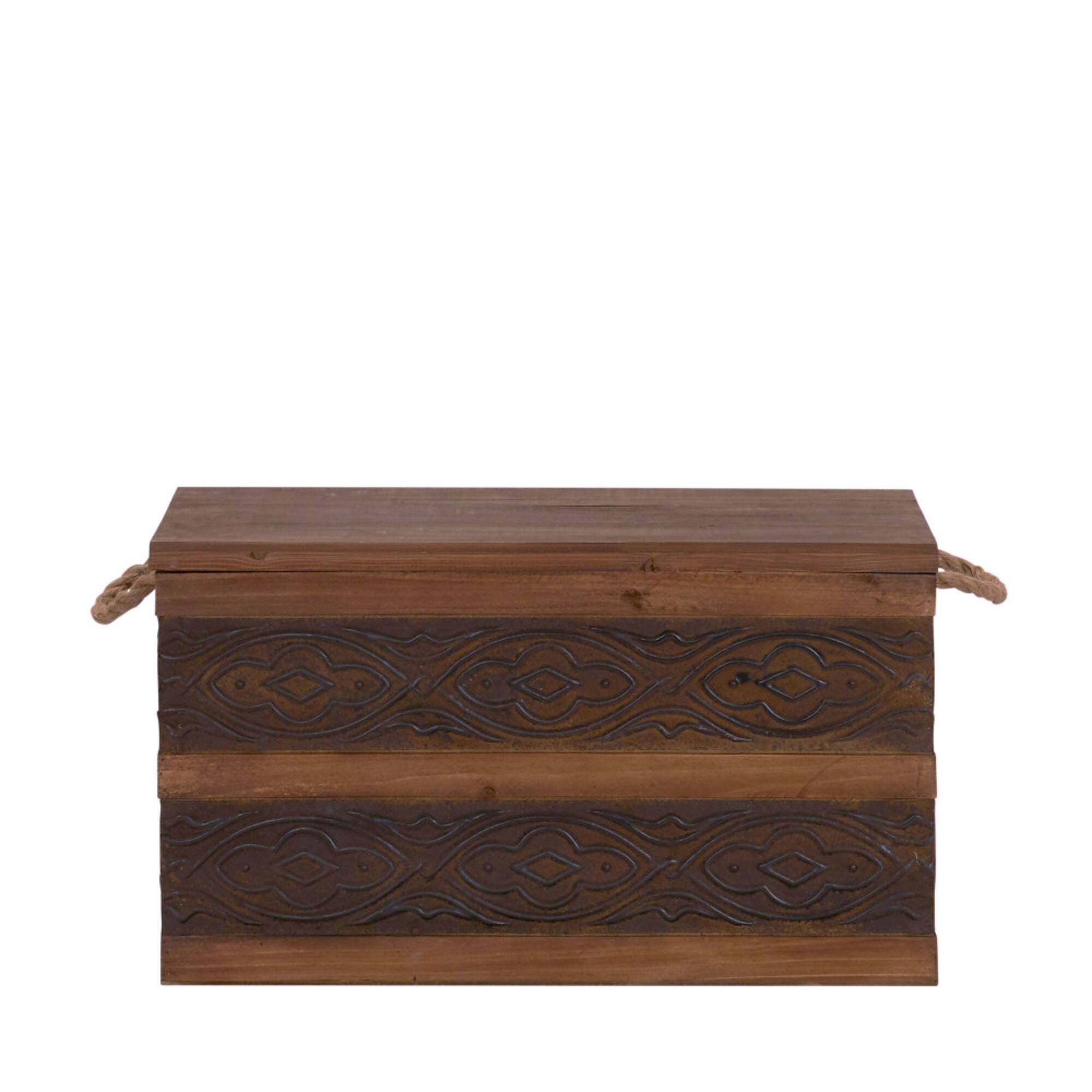 Household Essentials Embossed Decorative Trunk